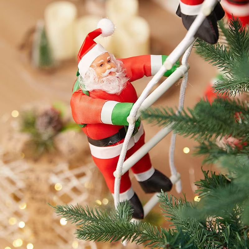 🔥Funny Santa🎅 Climbing Ladder Decoration