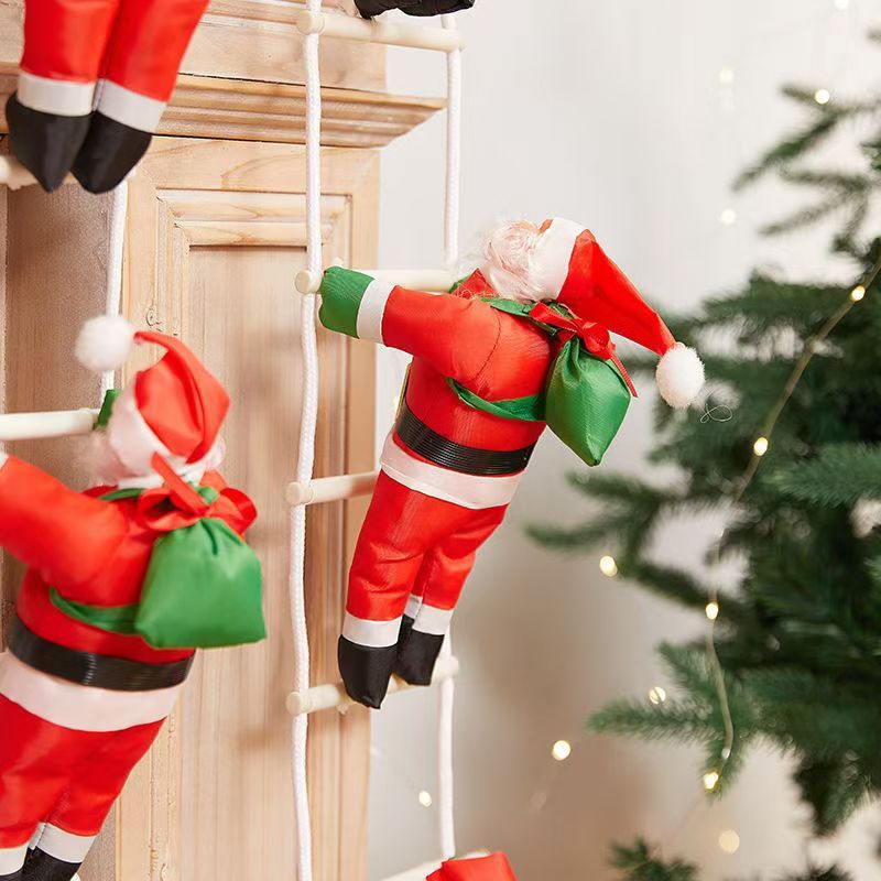 🔥Funny Santa🎅 Climbing Ladder Decoration