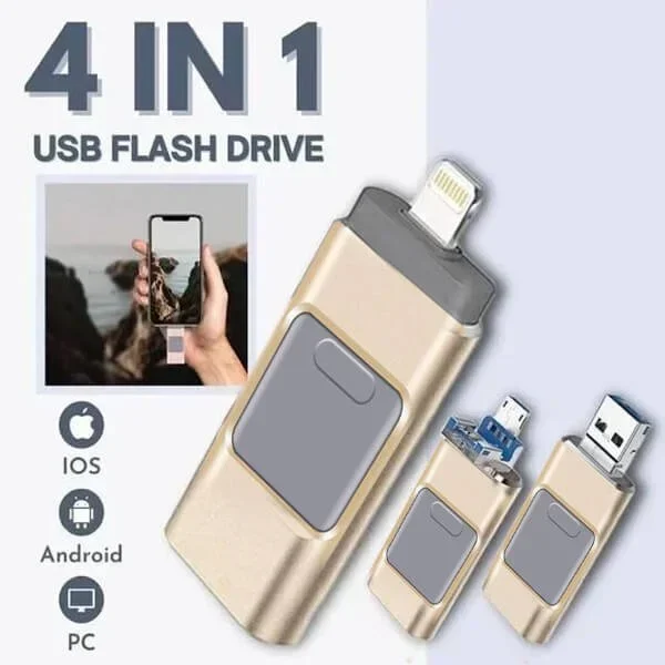 ๐ฅ4 In 1 High Speed USB Multi Drive Flash Driveโก๏ธ