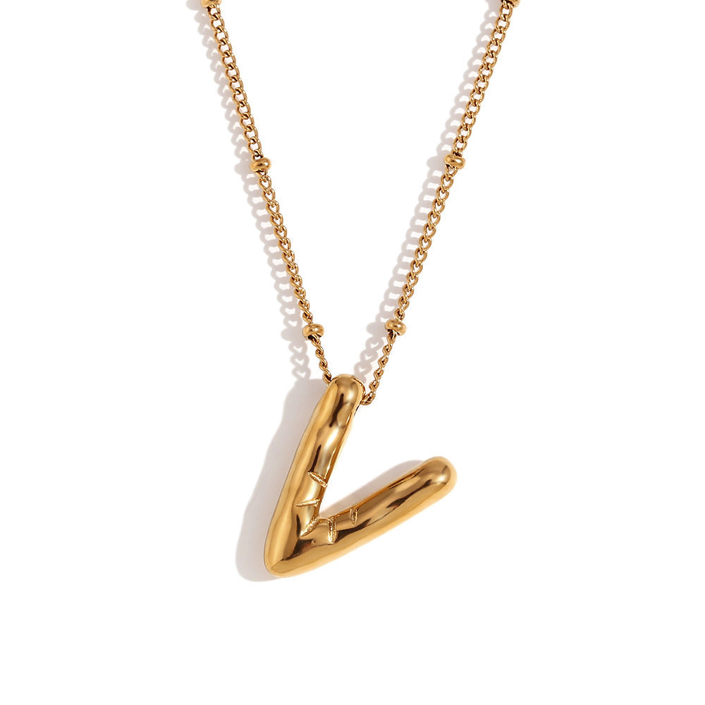 🔥Summer sale🎁⏰Bubble Letter Necklace