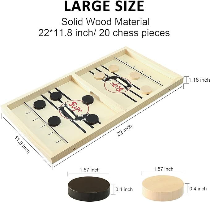 🔥Super Winner Wooden Hockey Board Games