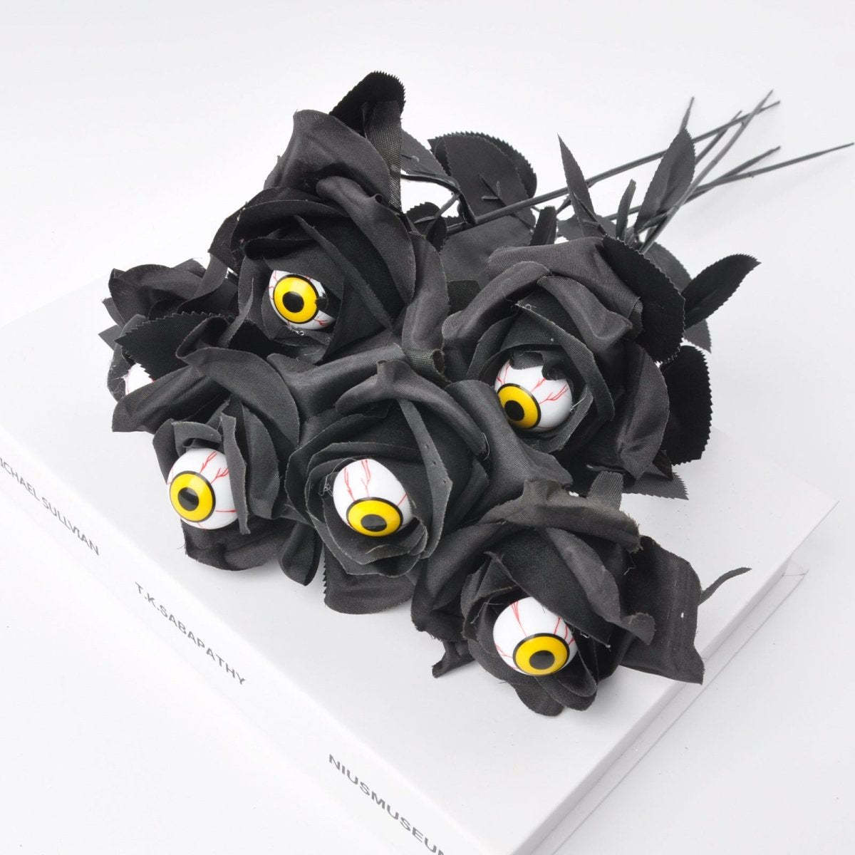 💀Devil Eye Black Rose Stem Decoration🌹 (BUY 5 GET 5 FREE)💥