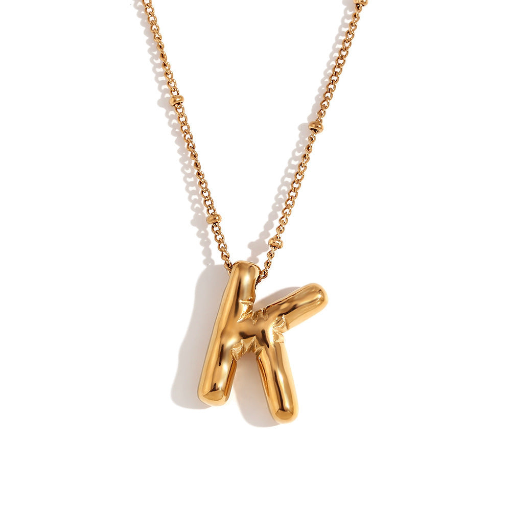 🔥Summer sale🎁⏰Bubble Letter Necklace