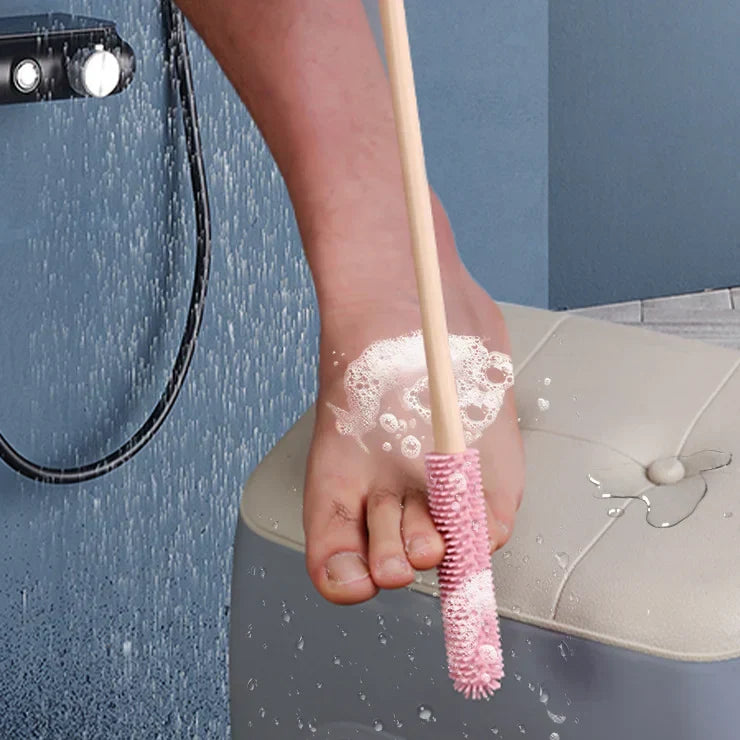 π₯(2PCS/ SET) Long Handled Silicone Toe Crevice Cleaning Brush & Exfoliating Brush