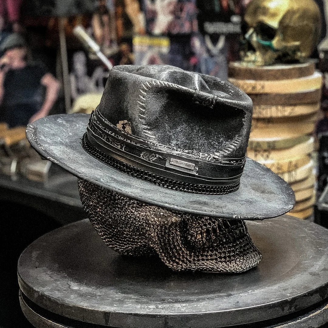 π"Harvester of Sorrow" Handmade Skull Hat