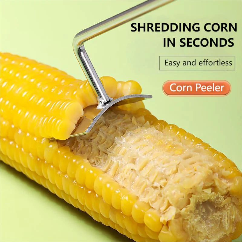 2025 NEW Long Handle Stainless Steel Corn Stripping Tool
