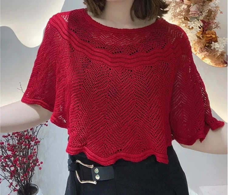 Knitted Sun-proof Shawl đ„Gift Pearl Clips 1pcsđ„