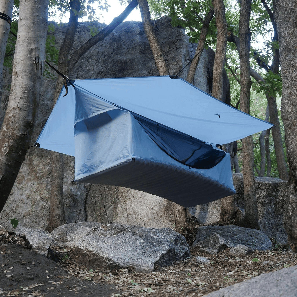 Lay-Flat Tent Waterproof, Bug Net|FREE Pad + Rainfly & free shipping