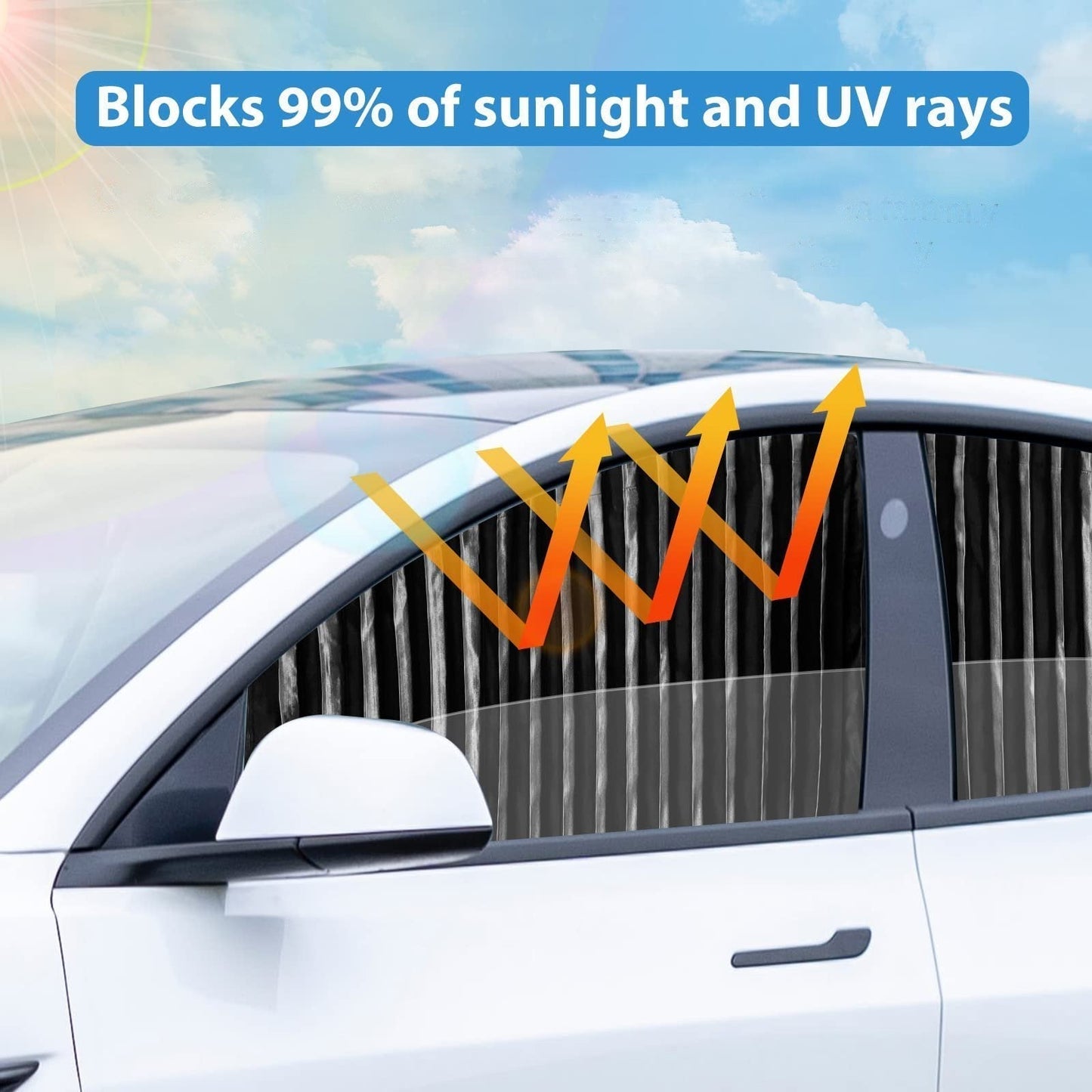 49% OFFđ„Universal Fit Magnetic Car Side Window Privacy Sunshade