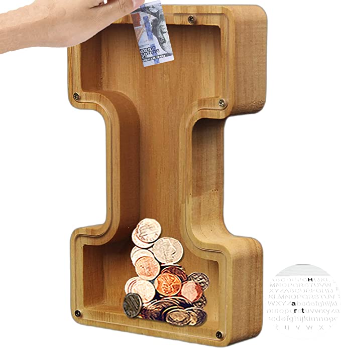 (š„2024 BEST GIFT TO CHILDRENš„) Wooden Letter Piggy Bankš