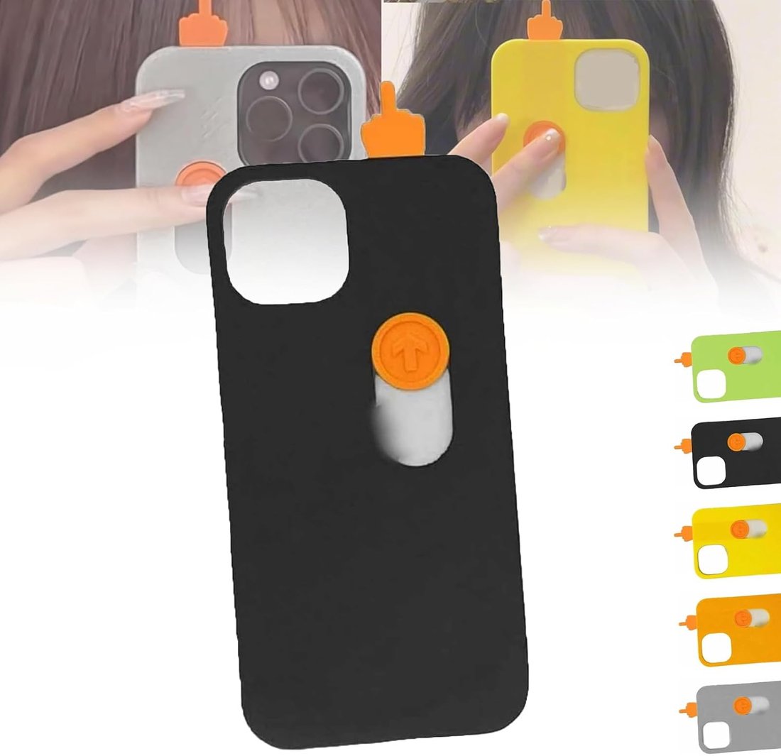 Creative Finger Slide Toy Phone Case for Apple iPhone