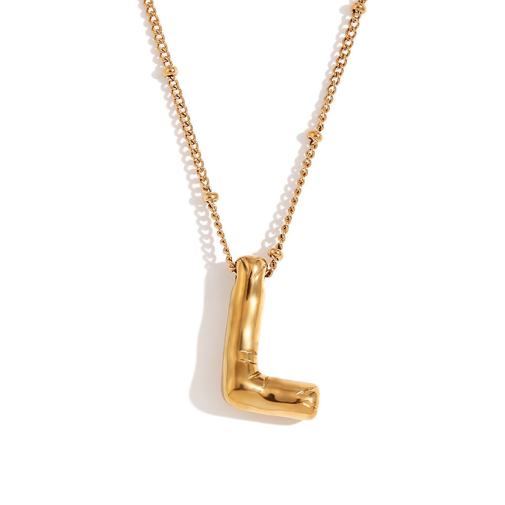 🔥Summer sale🎁⏰Bubble Letter Necklace