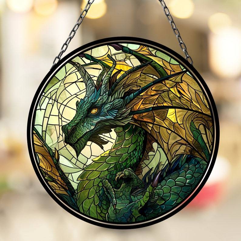 π2024 Christmas Gift 50% Off--Acrylic Colorful Dragon Suncatcher Ornament