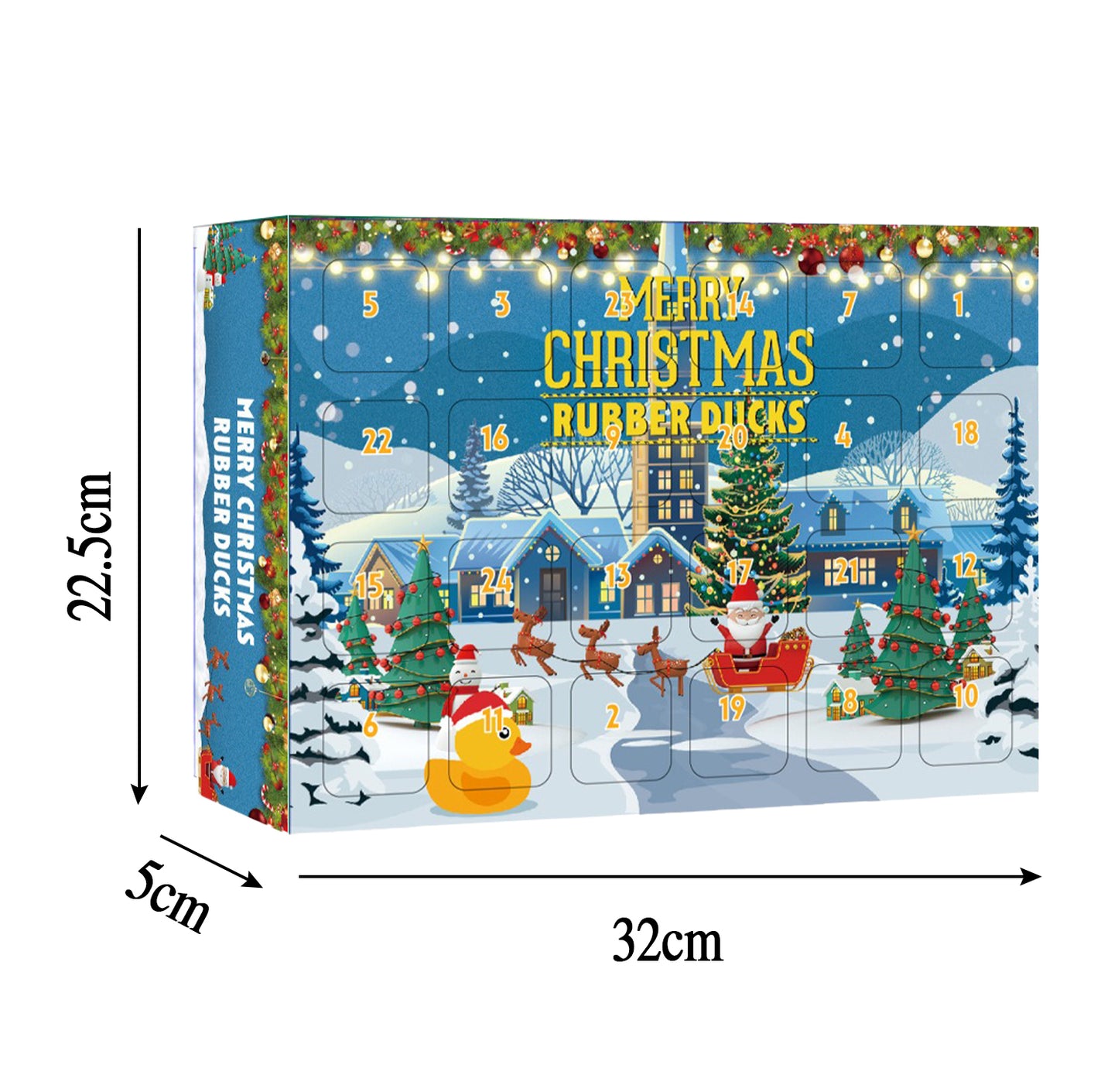 Last Day Promotion 80% OFF 24 Pcs Countdown Christmas Rubber Ducks Advent Calendar