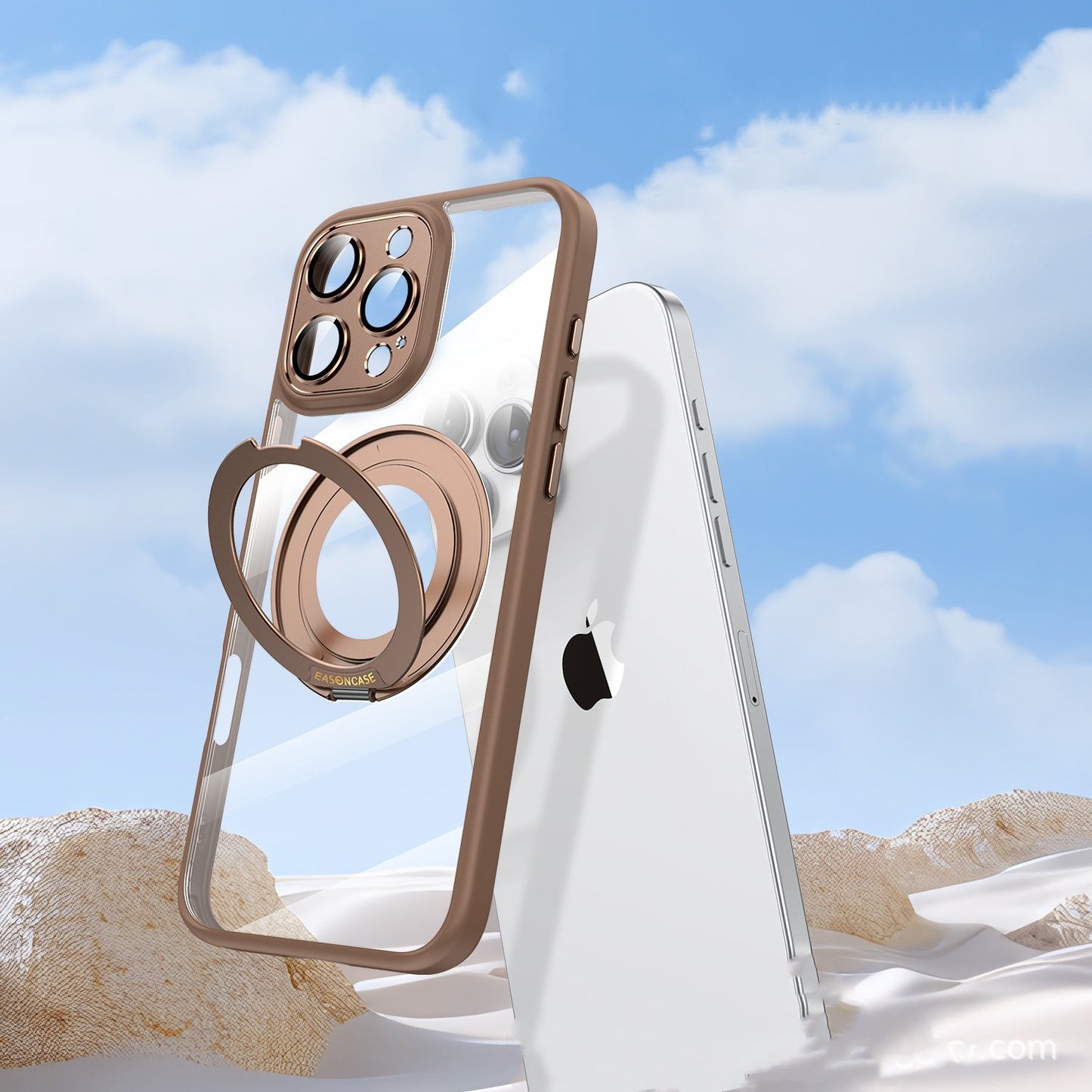 High Transparency Case with 360° Magnetic Rotating Stand