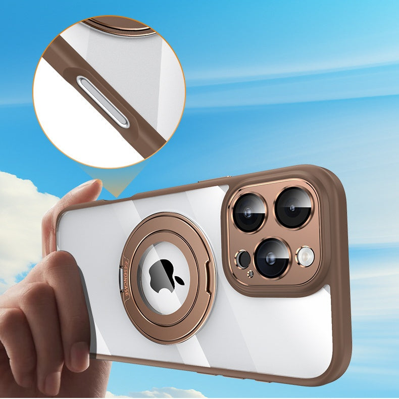 High Transparency Case with 360° Magnetic Rotating Stand
