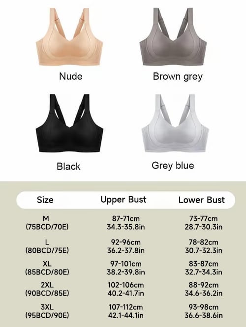 🔥Early Christmas Sale🏆Wire-Free Non-Marking Skin-Friendly Push-Up Bra