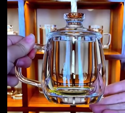 🔥Last 4 hours 57% OFF -Handmade Natural Transparent Tea Cup(10.8oz/320ml)