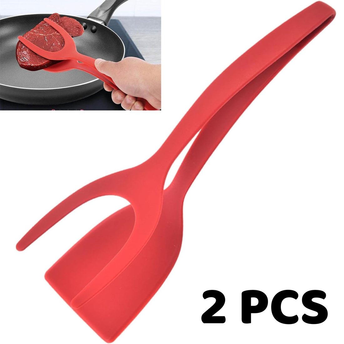 2-In-1 Spatula & Tongs