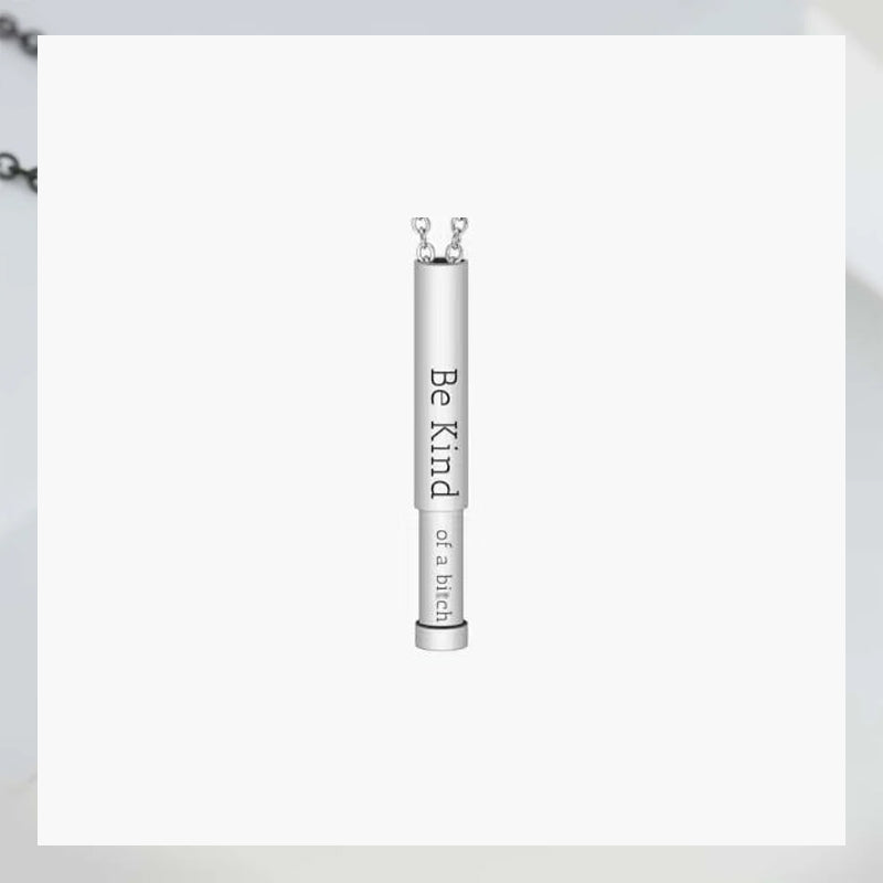 Customizable hidden message necklace