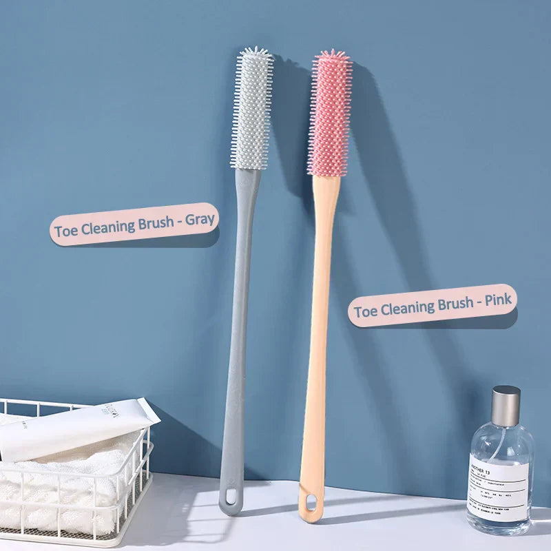 π₯(2PCS/ SET) Long Handled Silicone Toe Crevice Cleaning Brush & Exfoliating Brush