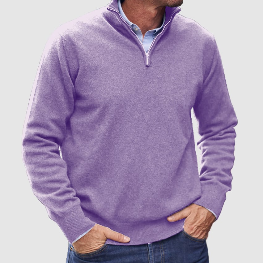 🔥Last Day 49% Off👔Men's Warm Zipper Basic Sweater