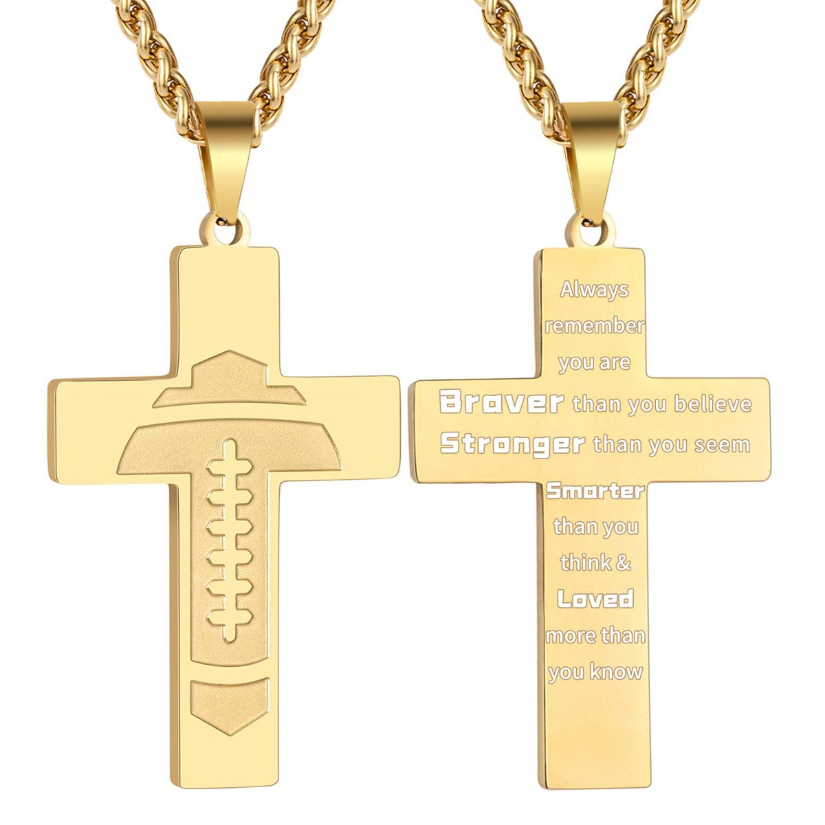š„LAST DAY 49% OFF - American Football Cross Bible Pendant
