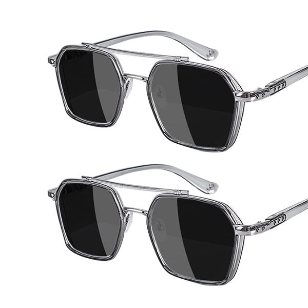 Double Beam Slim Retro PC Frame Optical Glass