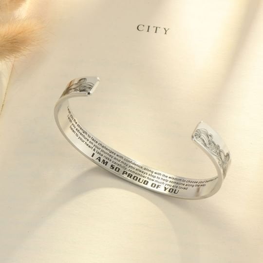 Last Day 75% OFF - ๐๐To My Granddaughter, I Am So Proud of You Bracelet