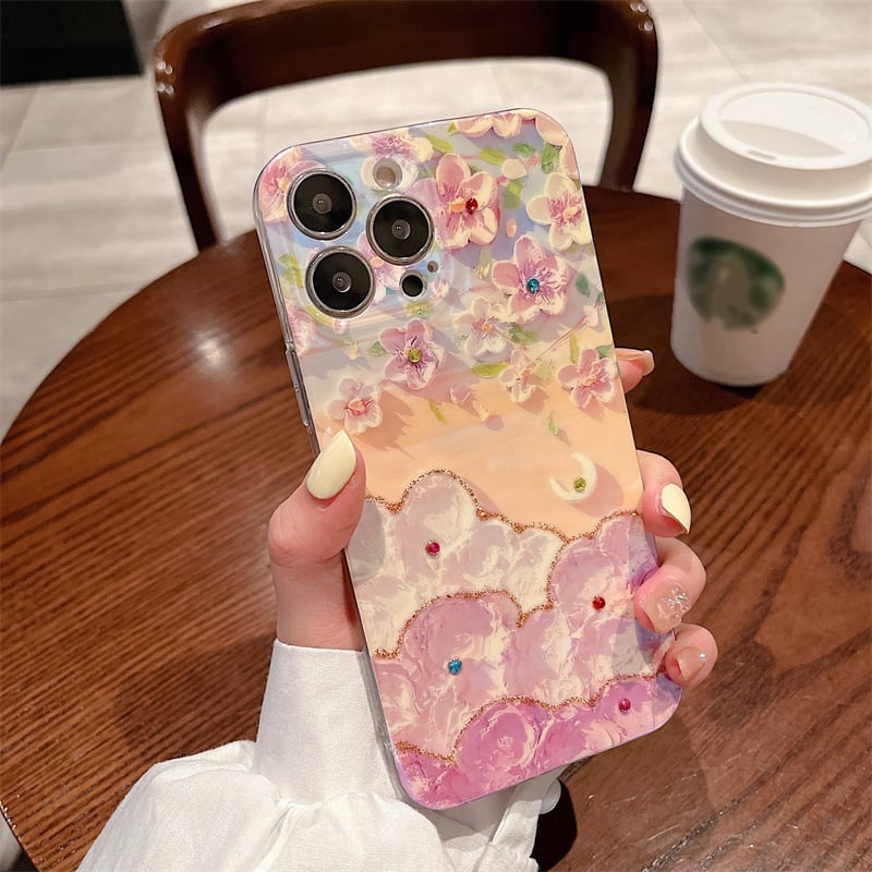 ๐ฅ๐ธ๐ฑOil Painting Flower Phone Case for Iphone ๐ธ