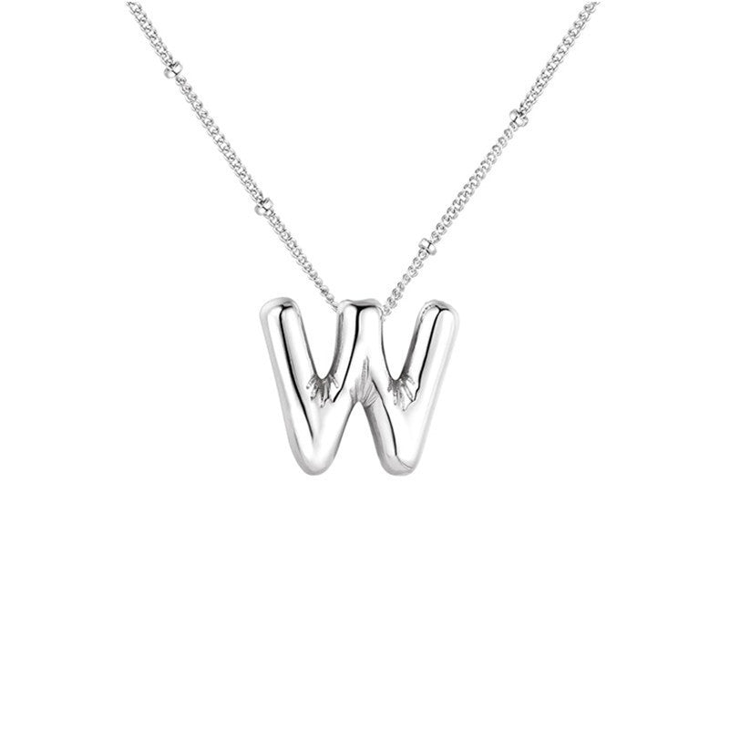 🔥Summer sale🎁⏰Bubble Letter Necklace