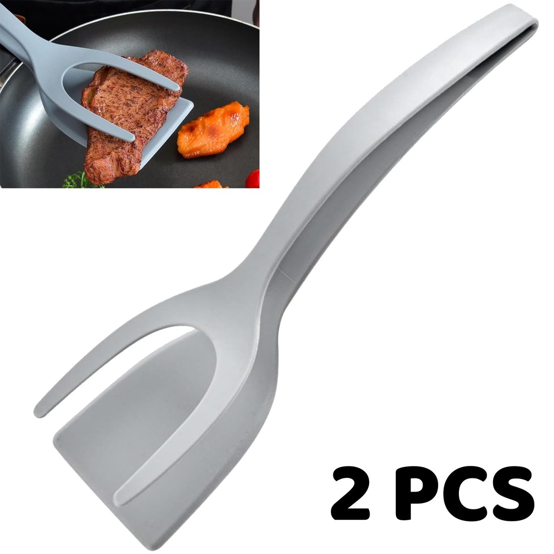 2-In-1 Spatula & Tongs