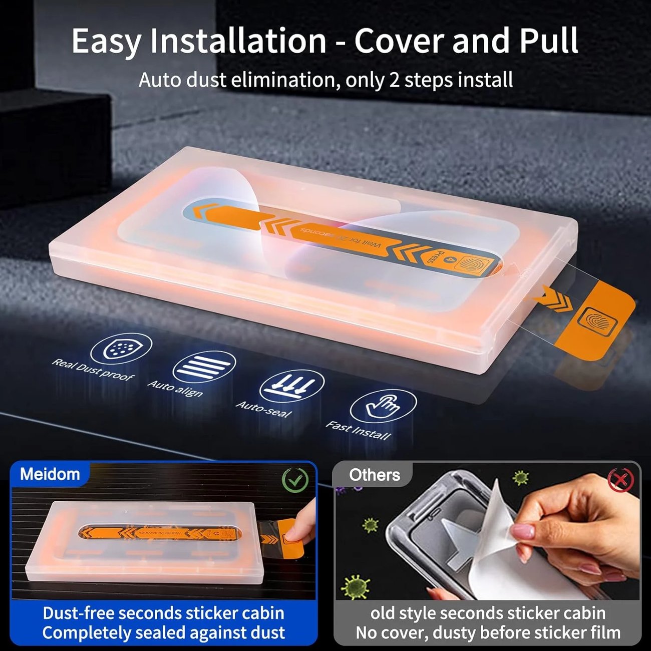 🔥Save 49% 📱iPhone Full series Screen Protector -Fingerprint-proof Dust Free Without Bubbles