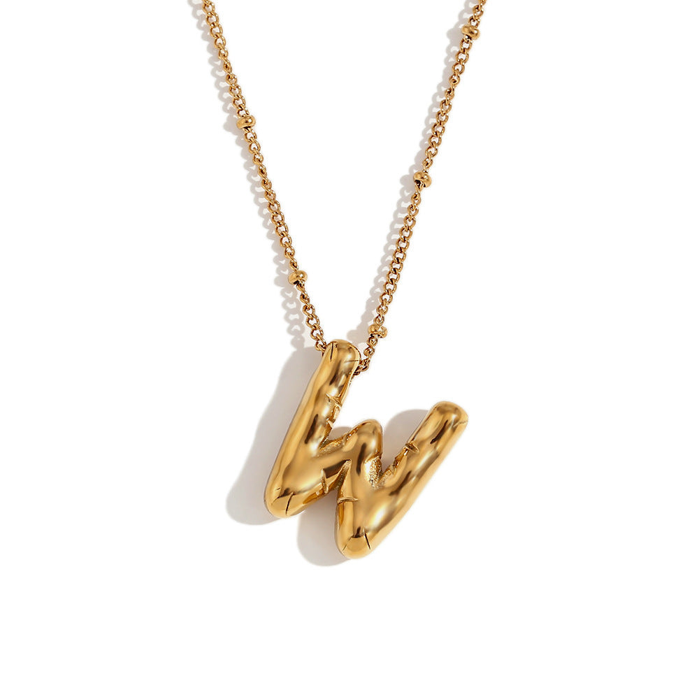 🔥Summer sale🎁⏰Bubble Letter Necklace