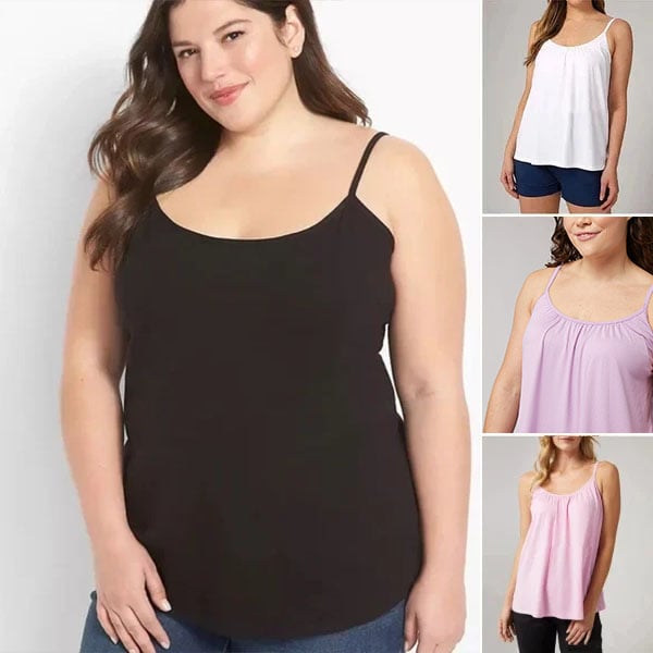 🔥2025 New Arrival 49% OFF🔥Loose-fitting Tank Top With Built-in Bra