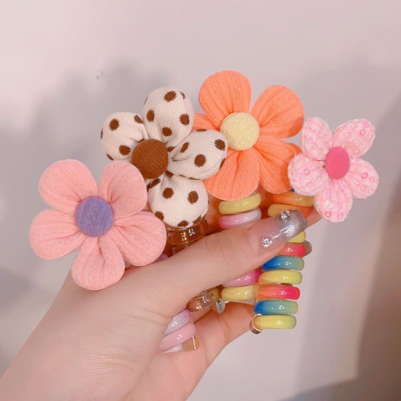 Early Christmas Sale🎄- Colorful Telephone Wire Hair Bands for Kids