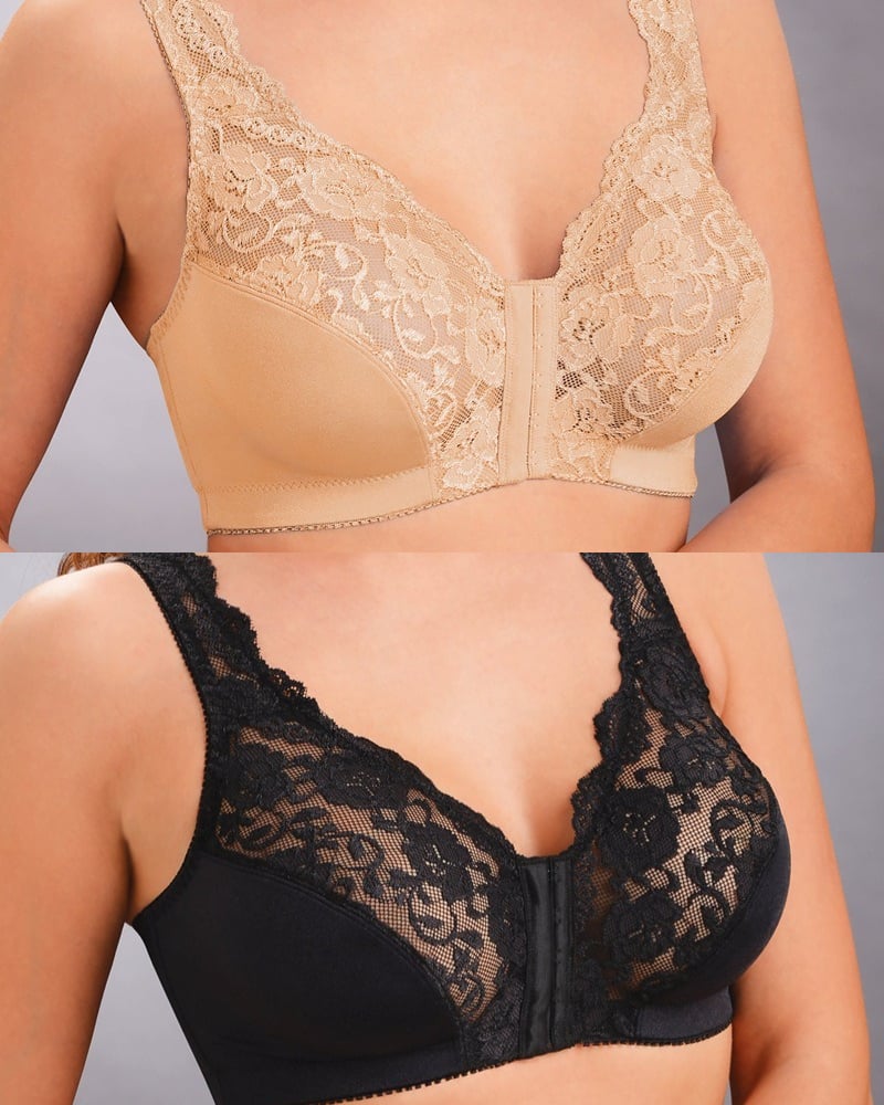 Front Hooks, Stretch-Lace, Super-Lift And Posture Correction – ALL IN ONE BRA!