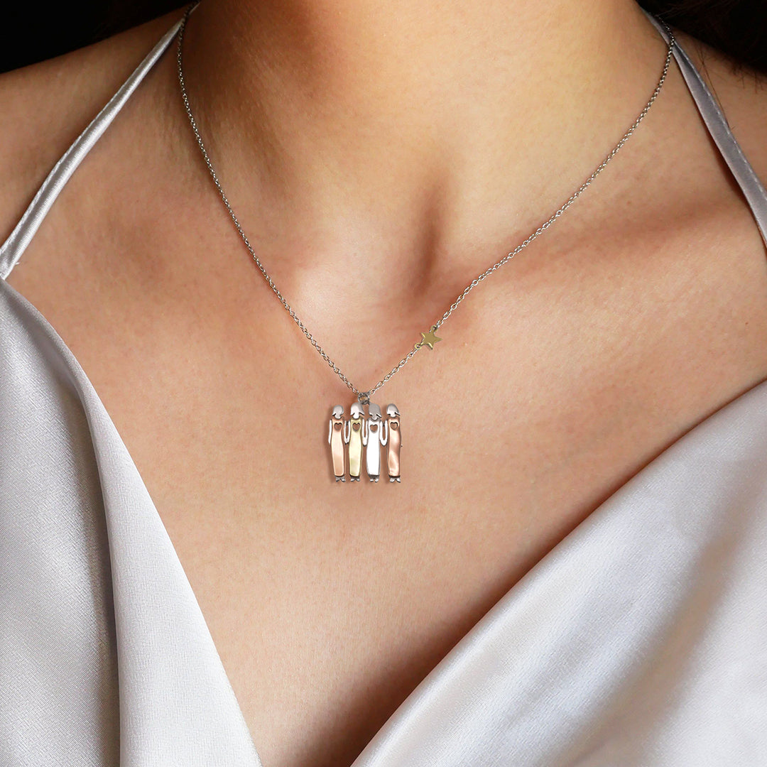 FOR FRIEND - THANK YOU FOR BEING MY UNBIOLOGICAL SISTER SISTER STAR PENDANT NECKLACE