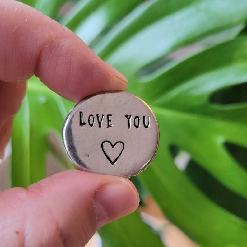 🎄CHRISTMAS PREFERRED🎁 - HEARTFELT PEWTER POCKET TOKENS