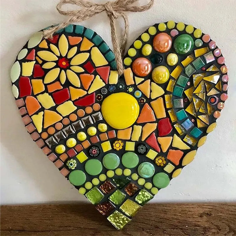 Large Garden Mosaic Heart Decoration❤️