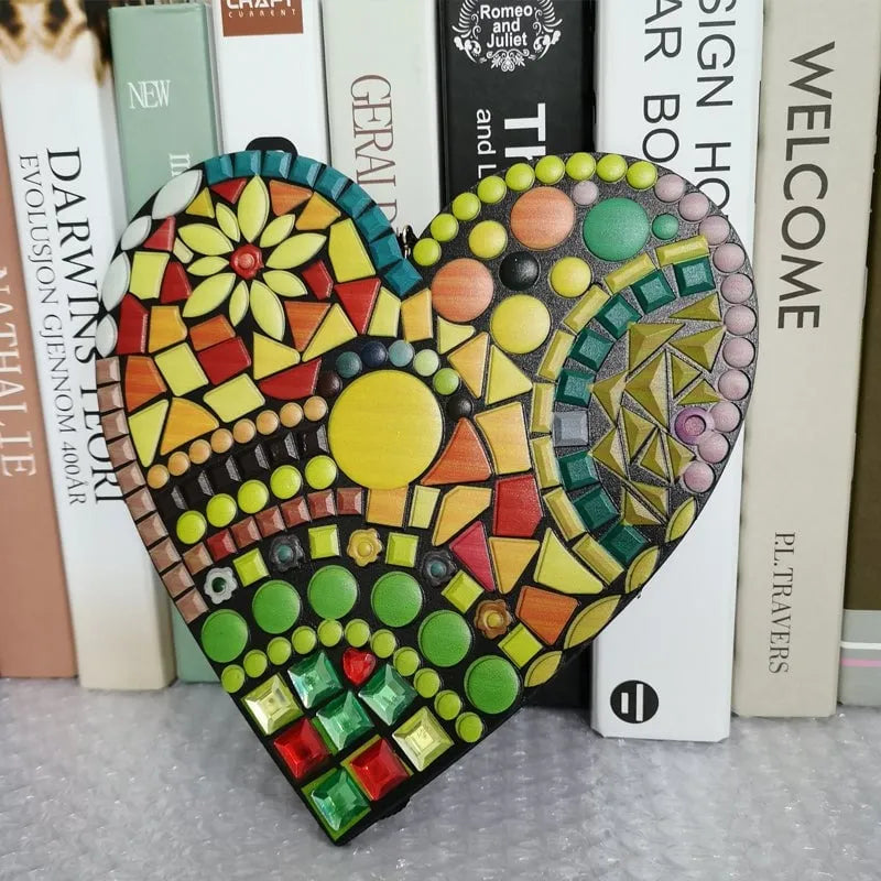 Large Garden Mosaic Heart Decoration❤️