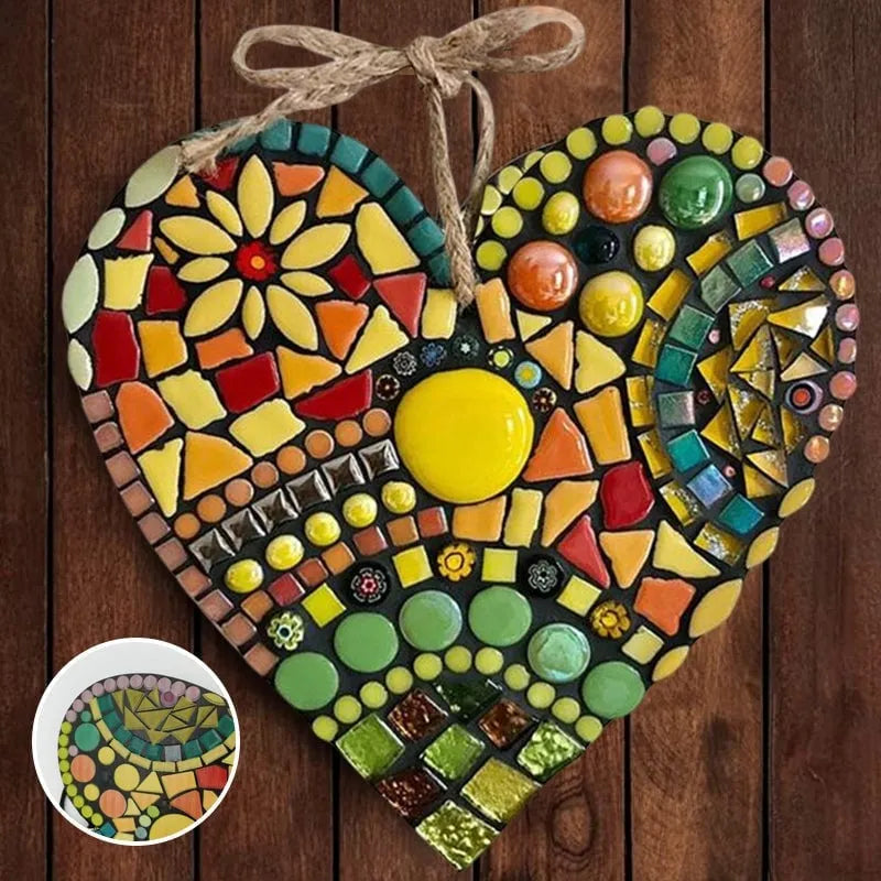 Large Garden Mosaic Heart Decoration❤️