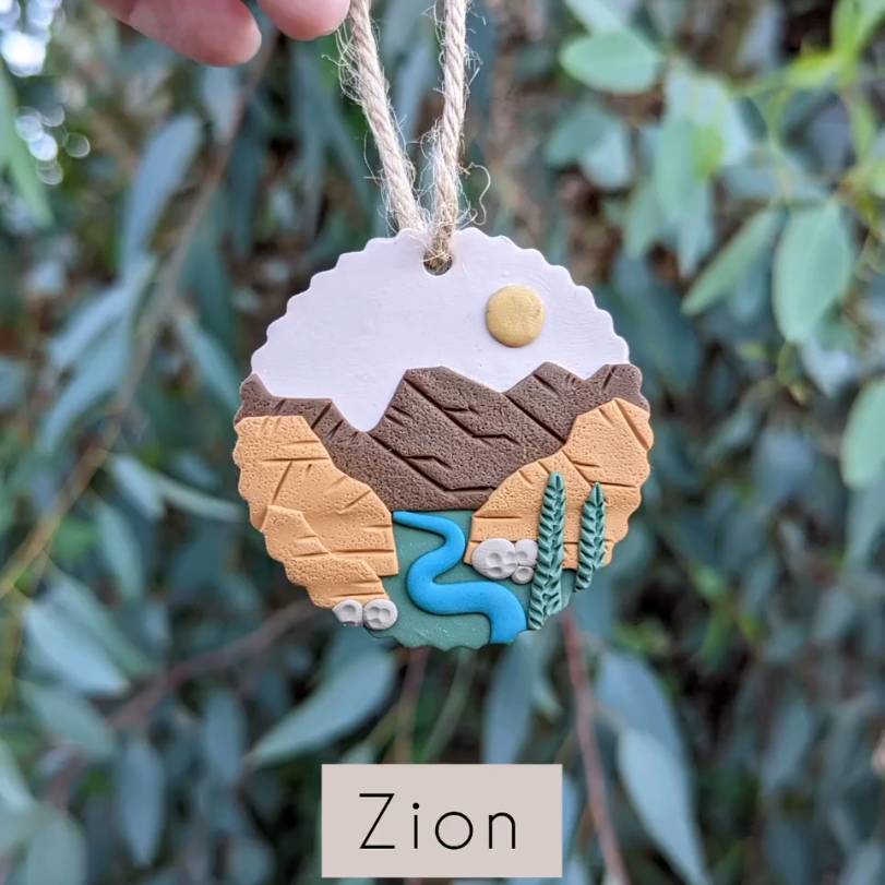 Handmade-NATIONAL PARK Tree Ornaments