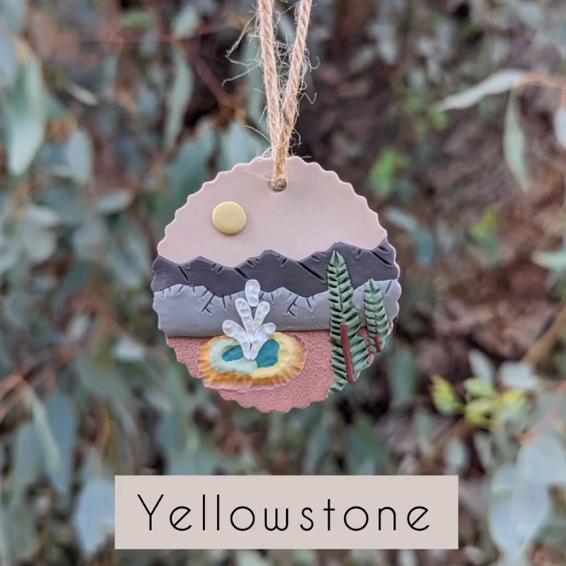 Handmade-NATIONAL PARK Tree Ornaments