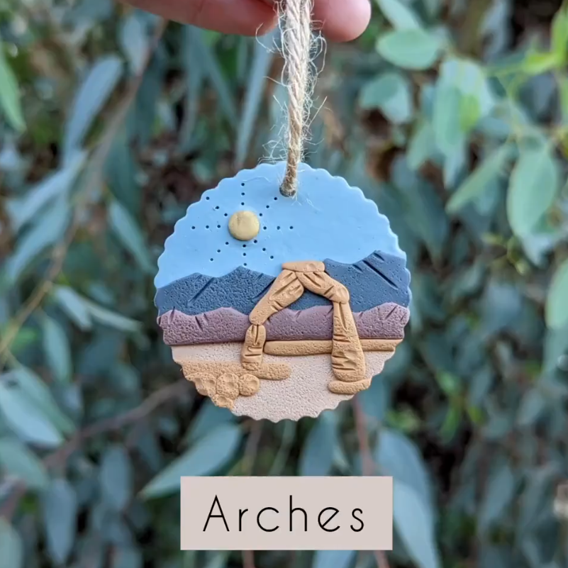 Handmade-NATIONAL PARK Tree Ornaments
