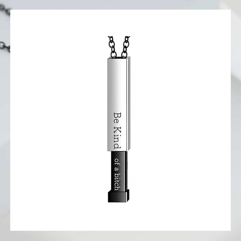 Customizable hidden message necklace