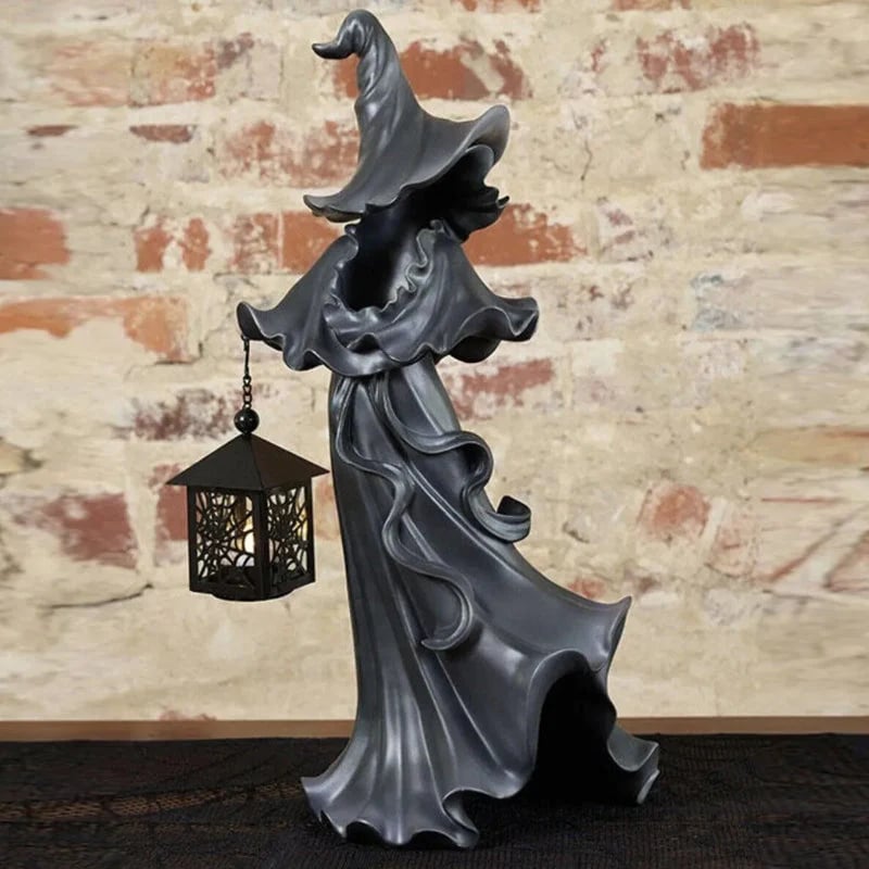 🎃Witch With Lantern Decoration👻
