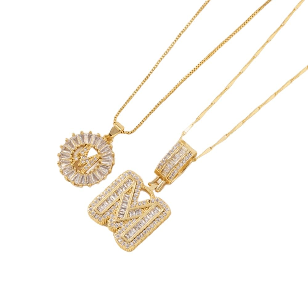 💍Last Day Only $12.99 & 2 Pack💍 Initial Letter Pendant Necklaces-Best Gift for your friends💝