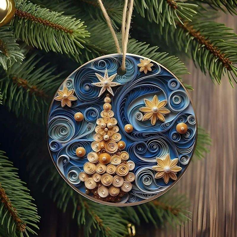 🎄Flat Quilling Christmas Ornaments