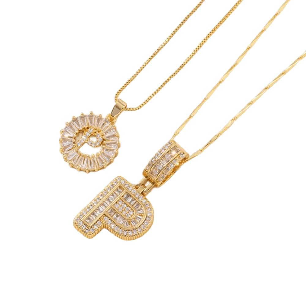 💍Last Day Only $12.99 & 2 Pack💍 Initial Letter Pendant Necklaces-Best Gift for your friends💝